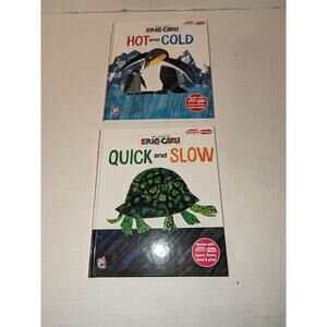 Lot 2 World of Eric Carle My First Smart Pad HC Books Quick & Slow Hot & Cold